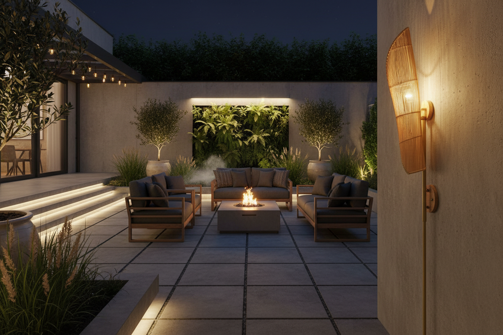 Organic Bamboo Feather-Inspired Indoor Wall Sconce - Natural Wood Lighting Fixture