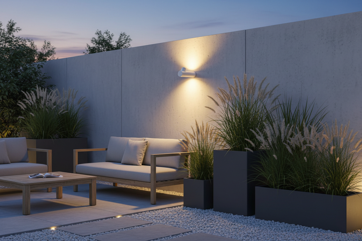 Modern Cylindrical LED Wall Sconce - Waterproof Outdoor Lighting for Patios & Entryways