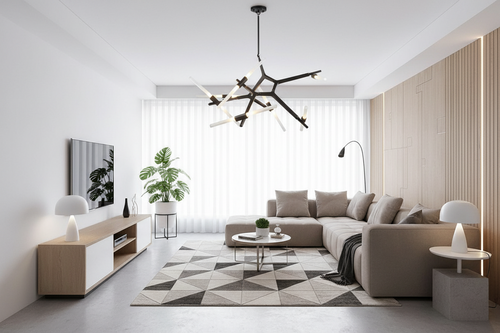 14-Light Sputnik Pendant Chandelier - Nordic Modern Satellite Design in Brass Finish