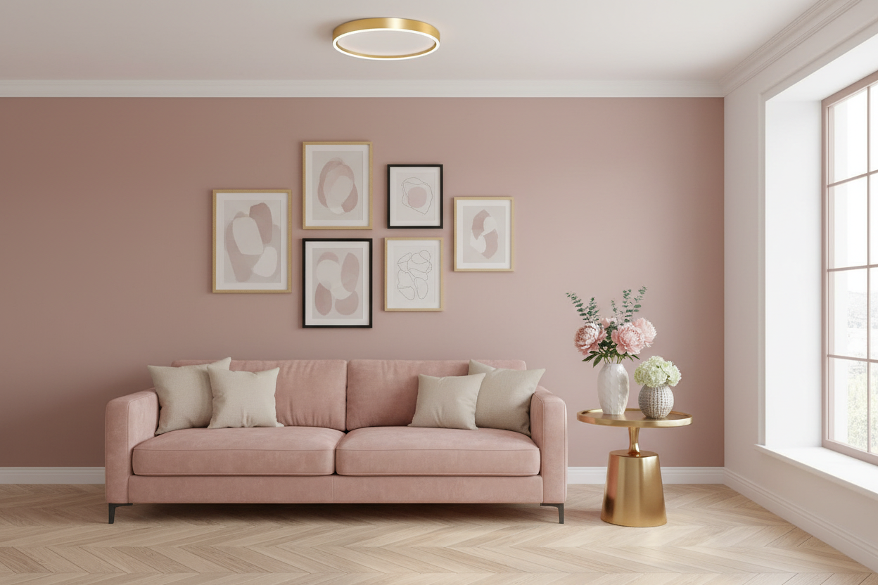 Modern LED Round Ceiling Light - Ultra-Slim Metal Flush Mount Fixture for Bedroom & Living Spaces