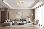 Modern LED Round Ceiling Light - Ultra-Slim Metal Flush Mount Fixture for Bedroom & Living Spaces