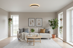Modern LED Round Ceiling Light - Ultra-Slim Metal Flush Mount Fixture for Bedroom & Living Spaces