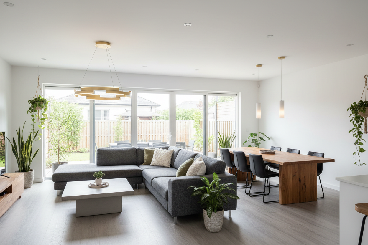 Modern Ring LED Pendant Light - Contemporary Kitchen Island Chandelier with Geometric Design