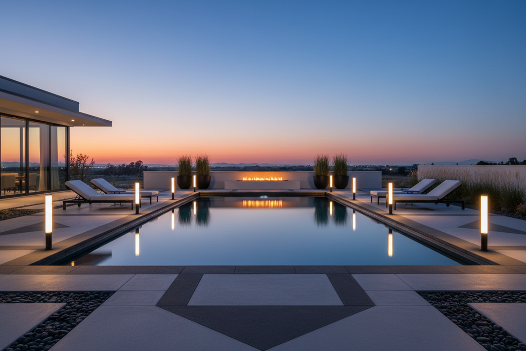 Modern LED Bollard Post Light - Weather-Resistant Aluminum Pathway Illumination